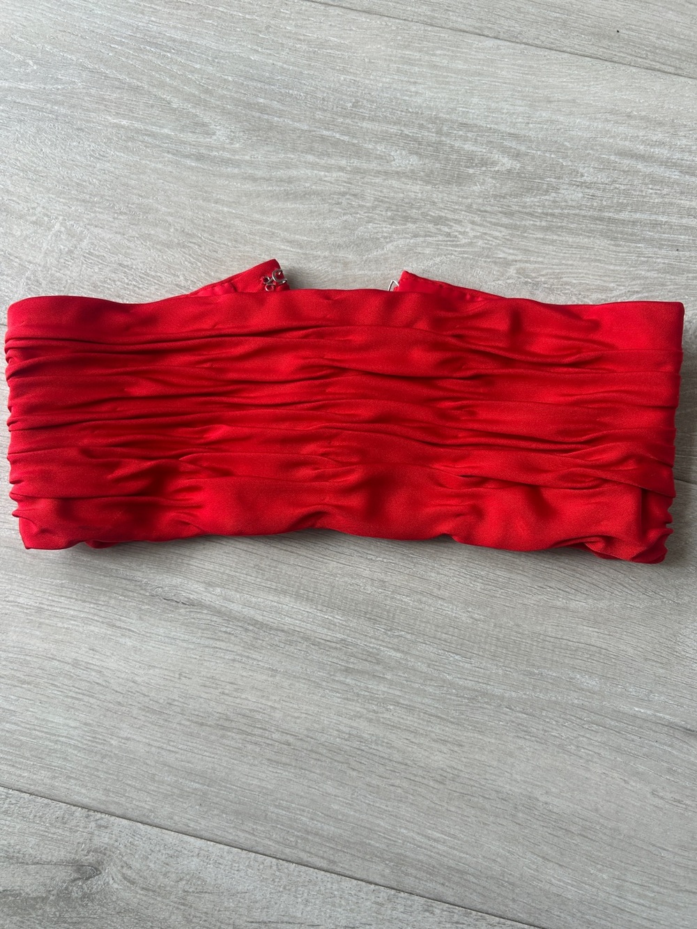 Red Bustier no straps no brand